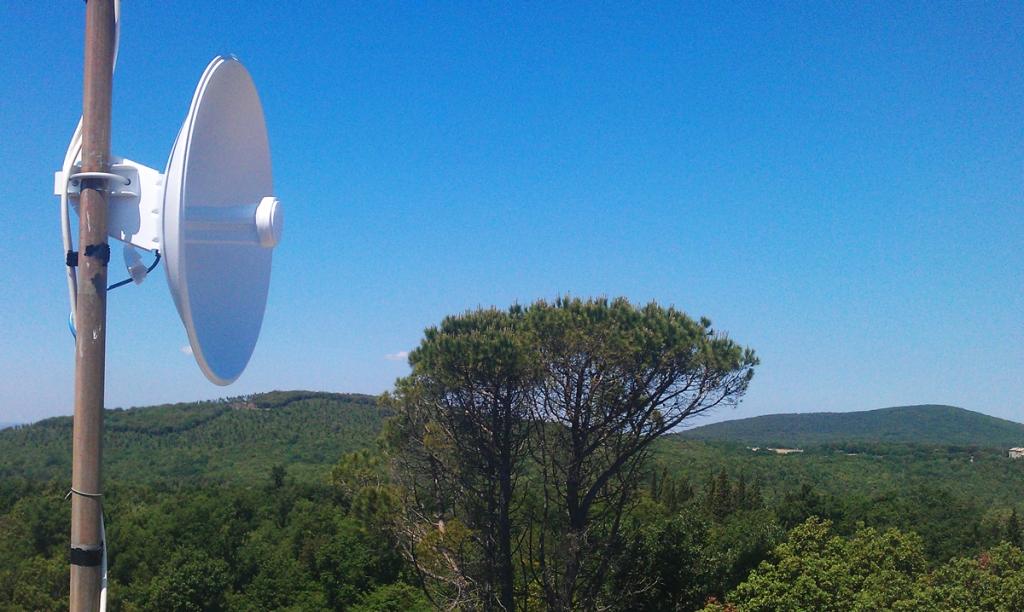 Installazione impianto per connessione internet wifi - Antenna 5 GHZ - Terni Perugia Viterbo - Umbria Lazio