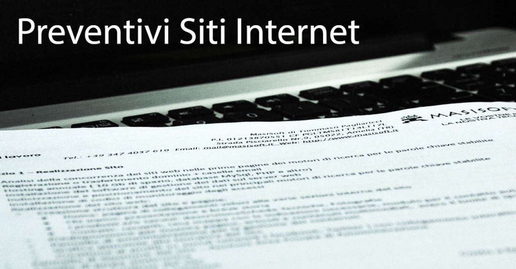 Preventivi siti internet in Italia - Roma - Perugia - Terni - Viterbo - Ancona - Umbria - Lazio - Marche